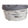Cesto para la Ropa Sucia DKD Home Decor Gris Naranja 28 x 28 x 30 cm (