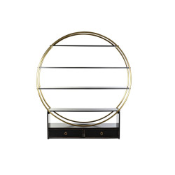 Estantería DKD Home Decor Negro Dorado Metal Álamo 160 x 35 x 180 cm