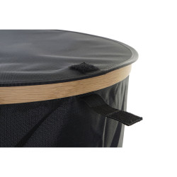 Cesto para la Ropa Sucia DKD Home Decor Negro Roble Fieltro (44 x 44 x