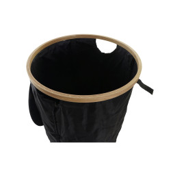 Cesto para la Ropa Sucia DKD Home Decor Negro Roble Fieltro (44 x 44 x