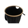 Cesto para la Ropa Sucia DKD Home Decor Negro Roble Fieltro (44 x 44 x