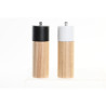 Salero-Pimentero DKD Home Decor 5 x 5 x 16 cm Cerámica Negro Madera d