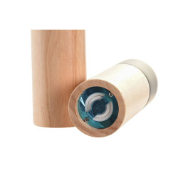 Salero-Pimentero DKD Home Decor 5 x 5 x 16 cm Cerámica Negro Madera d
