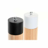 Salero-Pimentero DKD Home Decor 5 x 5 x 16 cm Cerámica Negro Madera d