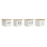 Salero con Tapa DKD Home Decor Marino Multicolor Bambú Dolomita 12,5