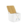 Salero con Tapa DKD Home Decor Marino Multicolor Bambú Dolomita 12,5