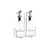 Aceitera DKD Home Decor Vinagrera Transparente Metal Cristal (2 Unidad