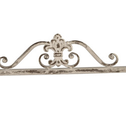 Estantería DKD Home Decor Blanco Natural Metal Abeto 64 x 19 x 107 cm