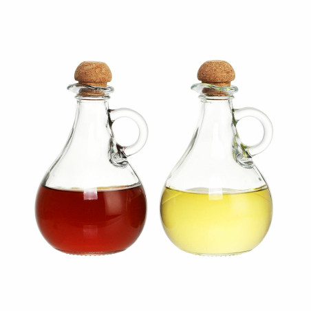 Set de Aceitera y Vinagrera DKD Home Decor 9 x 9 x 14,5 cm Cristal Tra