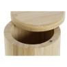 Salero con Tapa DKD Home Decor Natural Bambú 8,5 x 8,5 x 8,5 cm