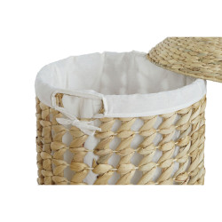 Cesto para la Ropa Sucia Home ESPRIT Blanco Natural 3 Piezas 46 x 46 x