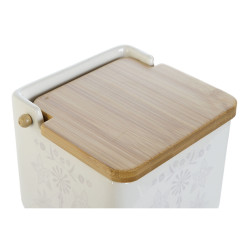 Salero con Tapa DKD Home Decor Azul Blanco Verde Lila Bambú Scandi 75