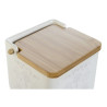 Salero con Tapa DKD Home Decor Azul Blanco Verde Lila Bambú Scandi 75