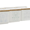 Salero con Tapa DKD Home Decor Azul Blanco Verde Lila Bambú Scandi 75