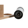 Salero y Pimentero Home ESPRIT Negro Natural Acero Inoxidable Madera d