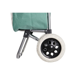 Carro de Compra Home ESPRIT Verde Gris Melocotón 37 L 34 x 20 x 96 cm