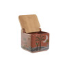 Salero con Tapa Home ESPRIT Beige Rosa Terracota Lila Bambú 750 ml 14