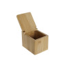 Salero con Tapa DKD Home Decor Natural Bambú 10 x 13 x 10 cm