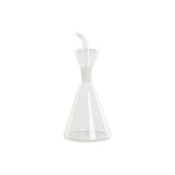 Aceitera DKD Home Decor Transparente Vidrio de Borosilicato 125 ml 7 x
