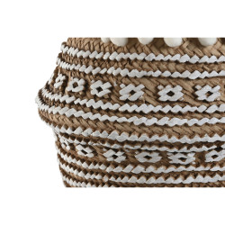 Macetero Home ESPRIT Blanco Marrón Beige Marrón claro Cemento Tropic