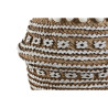 Macetero Home ESPRIT Blanco Marrón Beige Marrón claro Cemento Tropic