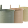 Macetero Home ESPRIT Amarillo Verde Ambar Rosa claro Metal 11,5 x 11,5