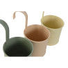 Macetero Home ESPRIT Amarillo Verde Ambar Rosa claro Metal 11,5 x 11,5