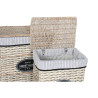 Cesto para la Ropa Sucia Home ESPRIT Blanco Marrón Negro Gris Natural