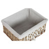 Cesto para la Ropa Sucia Home ESPRIT Blanco Natural Mimbre Shabby Chic