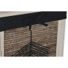 Cesto para la Ropa Sucia Home ESPRIT Negro Natural Madera 40 x 30 x 56