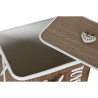 Cesto para la Ropa Sucia Home ESPRIT Azul Marrón Natural Infantil 44