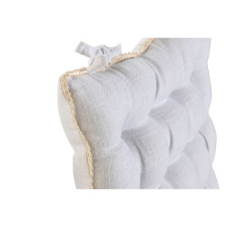 Cojín para sillas Home ESPRIT Blanco 42 x 42 x 6 cm