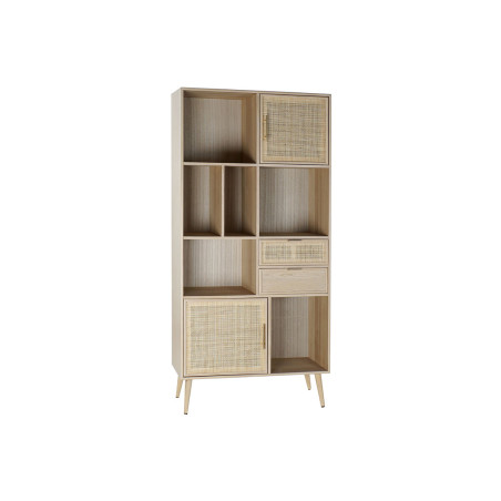 Estantería Home ESPRIT Natural Madera de Paulonia Madera MDF 90 x 37