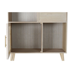 Estantería Home ESPRIT Natural Madera de Paulonia Madera MDF 90 x 37