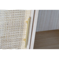 Estantería Home ESPRIT Natural Madera de Paulonia Madera MDF 90 x 37