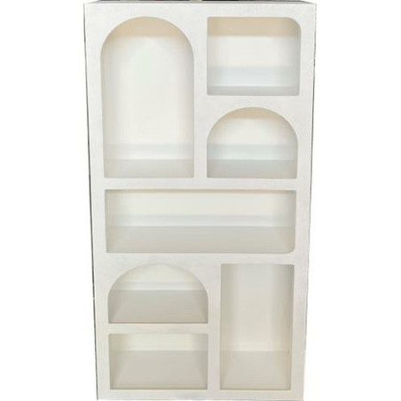 Estantería Home ESPRIT Blanco Madera MDF 80 x 26 x 180 cm