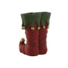 Macetero Home ESPRIT Rojo Verde Dorado Magnesio Elfo 31,5 x 29 x 38 cm