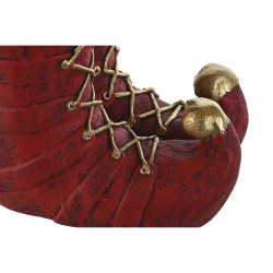 Macetero Home ESPRIT Rojo Verde Dorado Magnesio Elfo 31,5 x 29 x 38 cm