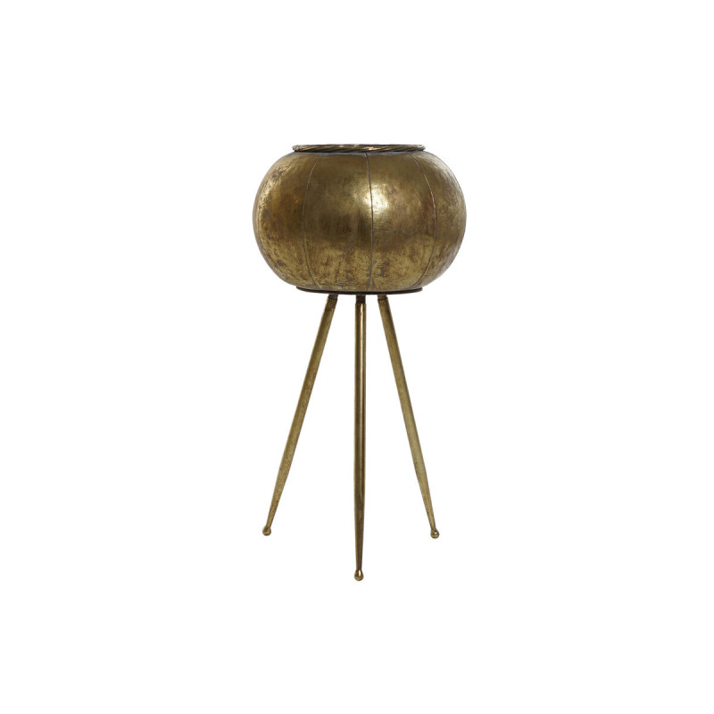 Macetero Home ESPRIT Dorado Metal Moderno 30 x 30 x 60 cm Macetero Home ESPRIT Dorado Metal Moderno 30 x 30 x 60 cm