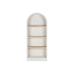 Estantería Home ESPRIT Blanco Natural Abeto Madera MDF 80 x 38 x 188