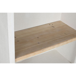 Estantería Home ESPRIT Blanco Natural Abeto Madera MDF 80 x 38 x 188