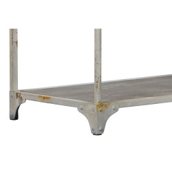 Estantería Home ESPRIT Blanco Natural Metal 159 X 36,5 X 91 cm