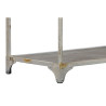 Estantería Home ESPRIT Blanco Natural Metal 159 X 36,5 X 91 cm