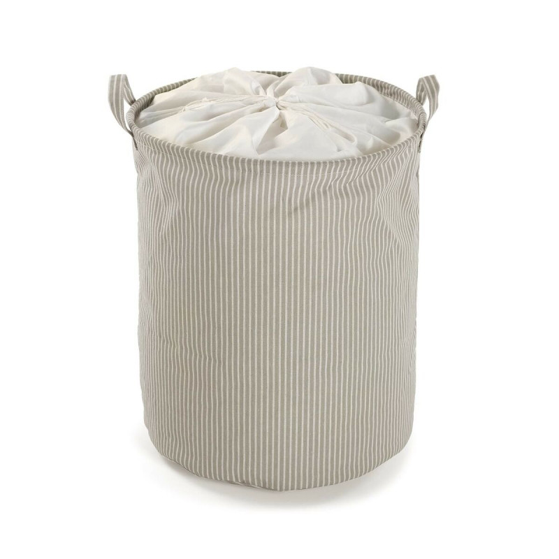 Cesto para la Ropa Sucia Versa Beige 38 x 48 x 38 cm Cesto para la Ropa Sucia Versa Beige 38 x 48 x 38 cm