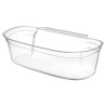 Cubo para la Basura Gondol_G-550 Transparente Blanco Plástico