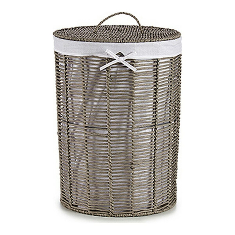 Cesto para la Ropa Gris Tela Mimbre (2 Piezas) (44 x 56 x 44 cm) (39 x Cesto para la Ropa Gris Tela Mimbre (2 Piezas) (44 x 56 x 44 cm) (39 x