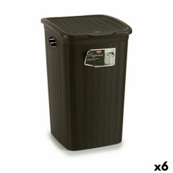 Cesto para la Ropa Stefanplast Elegance Marrón Plástico 50 L 36,5 x