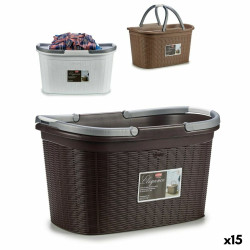 Cesto para la Ropa Stefanplast Elegance Plástico 35 L 57,5 x 29 x 36,