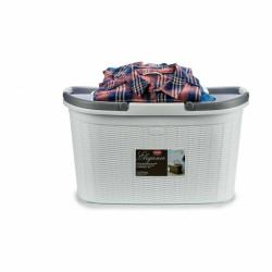 Cesto para la Ropa Stefanplast Elegance Plástico 35 L 57,5 x 29 x 36,