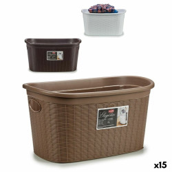 Cesto para la Ropa Stefanplast Elegance Plástico 35 L 37 x 26 x 57,5